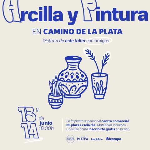 InspirArte de junio: arcilla y pintura en Camino de la Plata